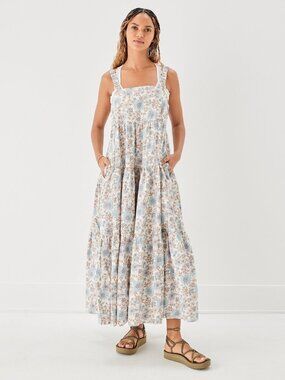 American Eagle Summer Dress Floral Midi Maxi Boho Country Cottage Floral Sz S, M